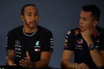 Lewis Hamilton (Mercedes) und Alexander Albon (Red Bull) 