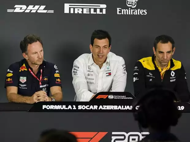 Otmar Szafnauer, Christian Horner, Toto Wolff, Cyril Abiteboul, Claire Williams Titel-Bild zur News: Otmar Szafnauer, Christian Horner, Toto Wolff, Cyril Abiteboul, Claire Williams