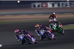 Alex Lowes vor Michael van der Mark und Leon Haslam