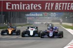 Carlos Sainz (McLaren), Robert Kubica (Williams) und Daniil Kwjat (Toro Rosso) 