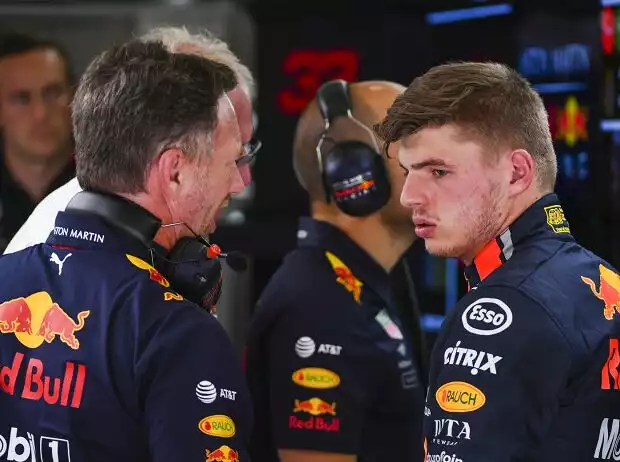 Christian Horner, Max Verstappen Titel-Bild zur News: Christian Horner, Max Verstappen