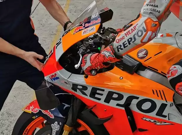 Marc Marquez Bremshebel Titel-Bild zur News: Marc Marquez Bremshebel