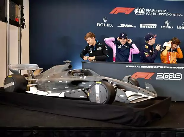 Titel-Bild zur News: George Russell, Lance Stroll, Pierre Gasly, Max Verstappen, Lando Norris