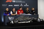 Franz Tost, Zak Brown, Mattia Binotto, Cyril Abiteboul und Claire Williams 