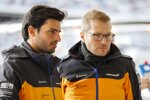 Carlos Sainz (McLaren) und Andreas Seidl 