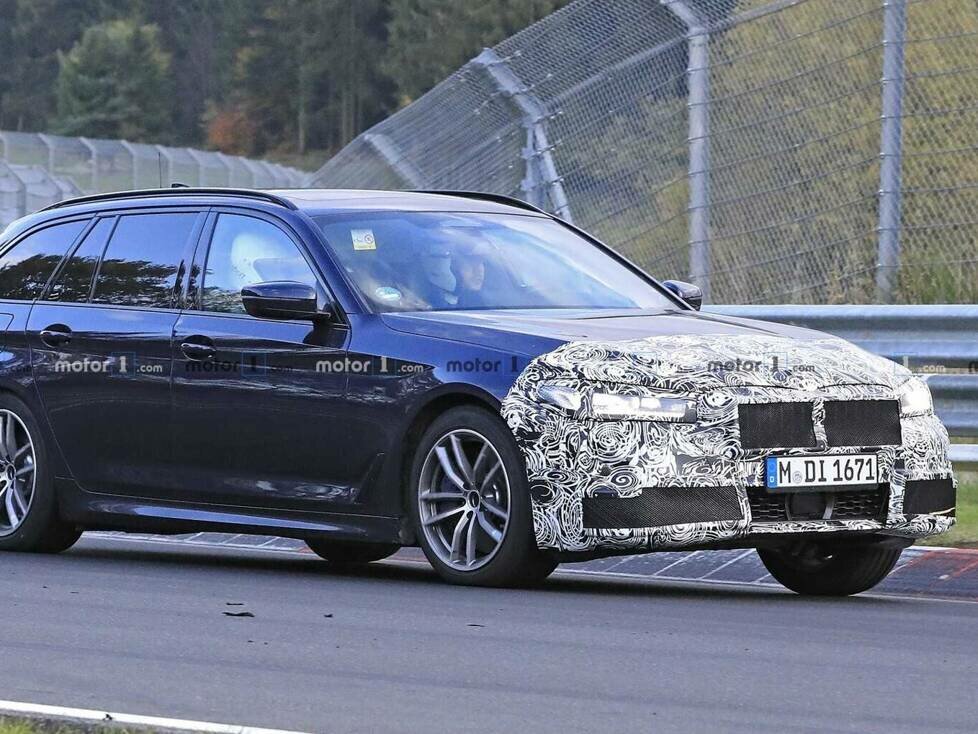 BMW 5er-Reihe Facelift (2020) als Erlkönig erwischt