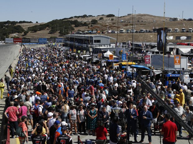 Hektische Betriebsamkeit vor dem IndyCar-Finale 2019 in Laguna Seca Hektische Betriebsamkeit vor dem IndyCar-Finale 2019 in Laguna Seca