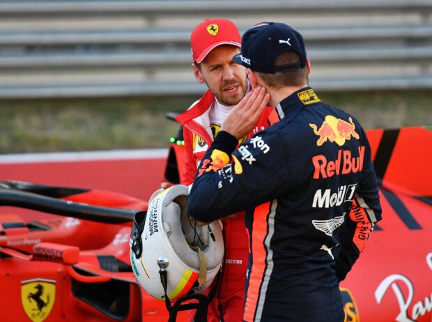 Sebastian Vettel, Max Verstappen Sebastian Vettel, Max Verstappen