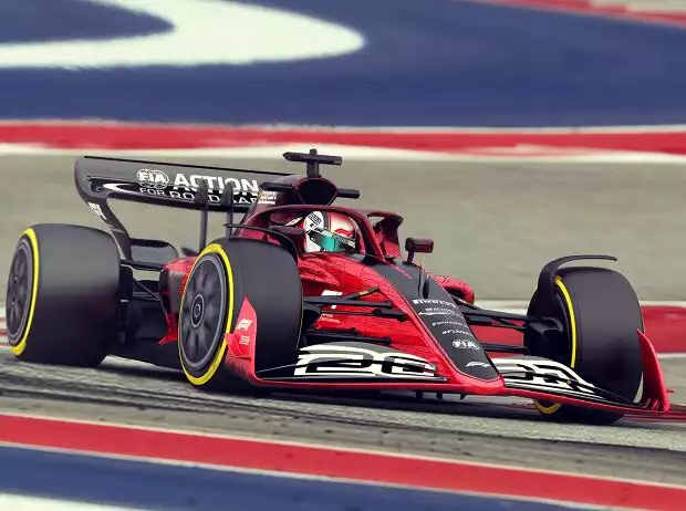 Designstudie für Formel-1-Auto 2021 Titel-Bild zur News: Designstudie für Formel-1-Auto 2021