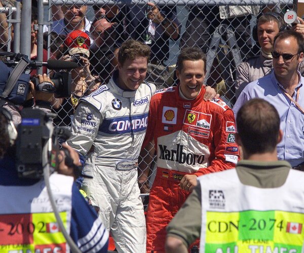 Ralf Schumacher Michael Schumacher Ferrari Scuderia Ferrari F1Williams ROKiT Williams Racing F1 ~Ralf Schumacher und Michael Schumacher ~ 