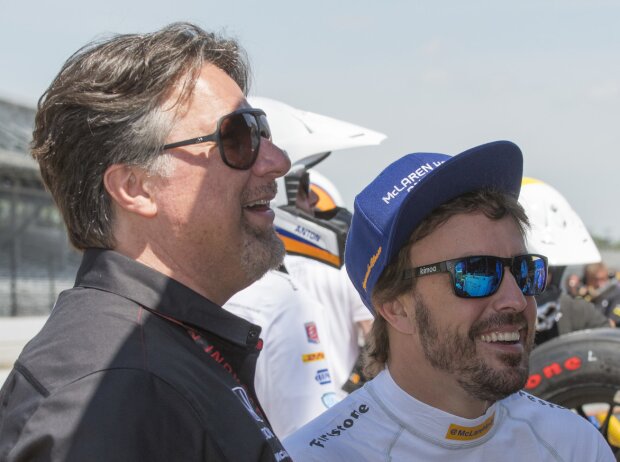 Titel-Bild zur News: Fernando Alonso, Michael Andretti