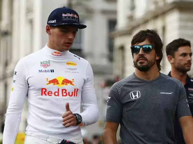 Titel-Bild zur News: Max Verstappen, Fernando Alonso