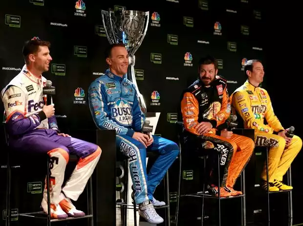 MASCAR-Finalteilnehmer 2019: Denny Hamlin, Kevin Harvick, Martin Truex Jr., Kyle Busch Titel-Bild zur News: MASCAR-Finalteilnehmer 2019: Denny Hamlin, Kevin Harvick, Martin Truex Jr., Kyle Busch
