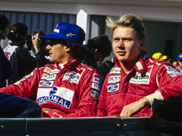 Titel-Bild zur News: Ayrton Senna, Mika Häkkinen