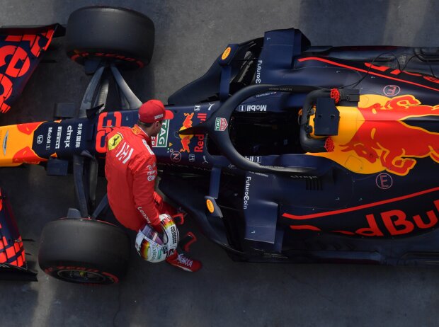Sebastian Vettel, Max Verstappen Sebastian Vettel, Max Verstappen