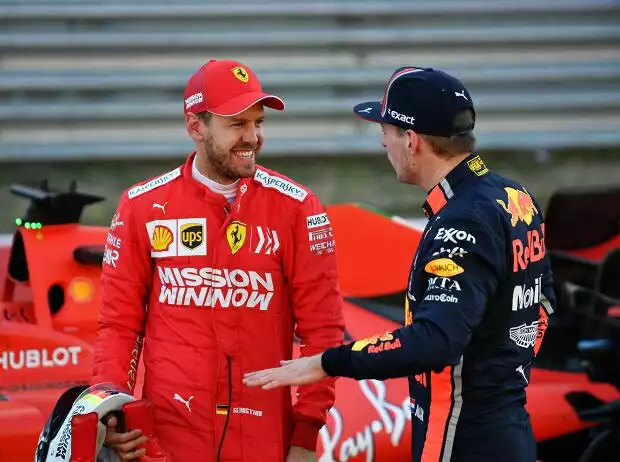 Sebastian Vettel, Max Verstappen Titel-Bild zur News: Sebastian Vettel, Max Verstappen