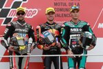 Thomas Lüthi, Brad Binder und Jorge Navarro 