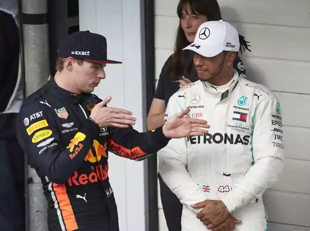 Max Verstappen, Lewis Hamilton Titel-Bild zur News: Max Verstappen, Lewis Hamilton