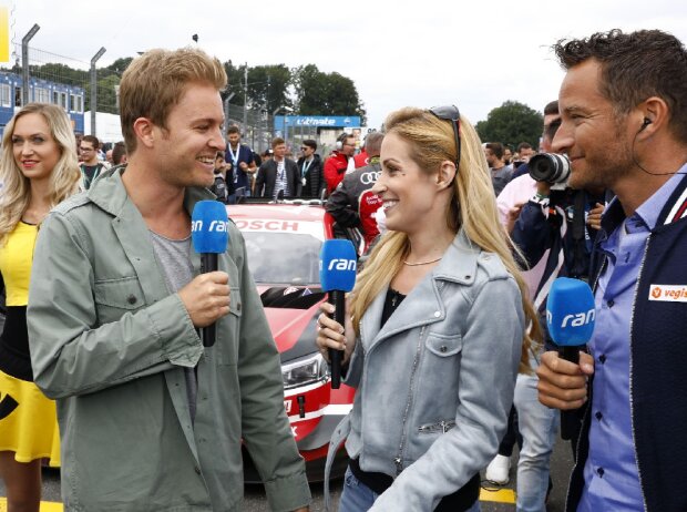 Titel-Bild zur News: Timo Scheider, Andrea Kaiser, Nico Rosberg