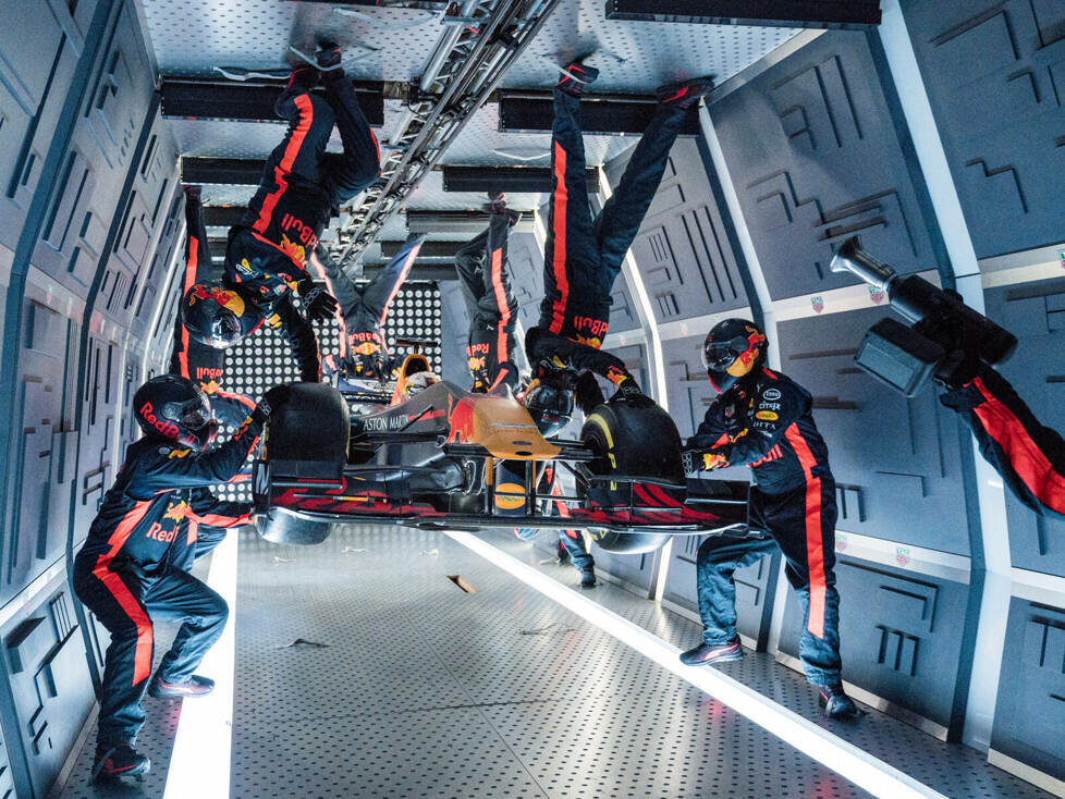 Red Bulls Boxenstopp in der Schwerelosigkeit