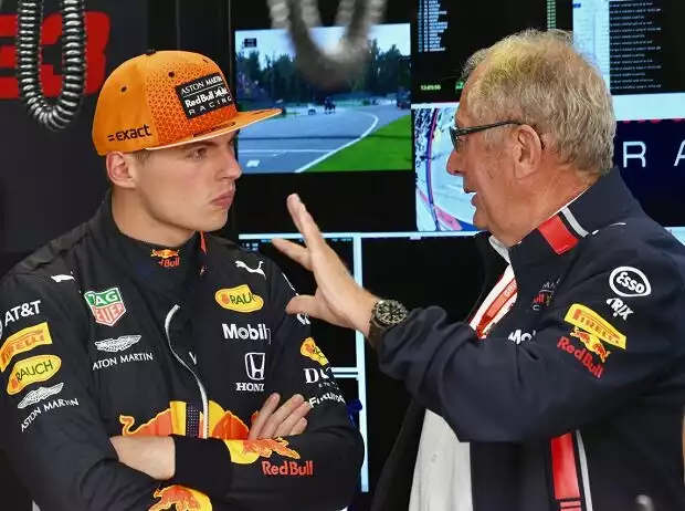 Max Verstappen, Helmut Marko Titel-Bild zur News: Max Verstappen, Helmut Marko