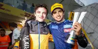 Bild zum Inhalt: Carlos Sainz: Norris sieht aus wie ein Kind, ist aber ein Gentleman