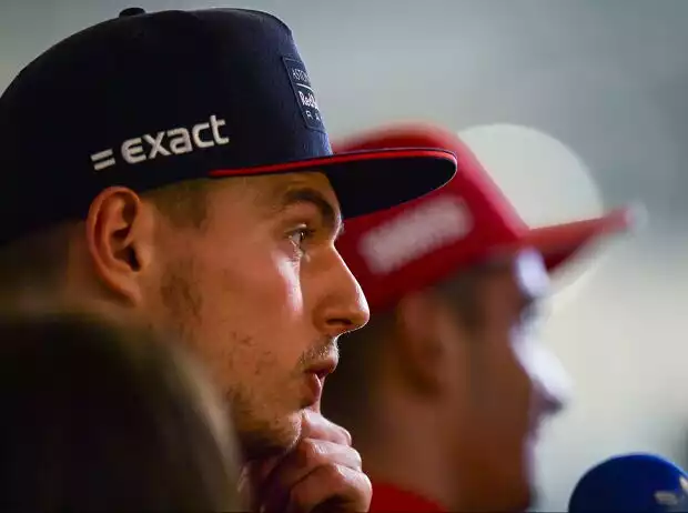 Titel-Bild zur News: Max Verstappen, Charles Leclerc