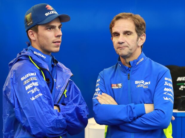 Joan Mir, Davide Brivio Joan Mir, Davide Brivio