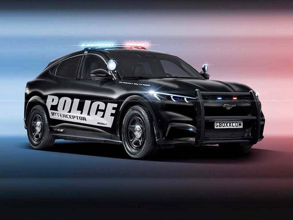 Ford Mustang Mach-E Police Interceptor Rendering von Nikita Aksyonov