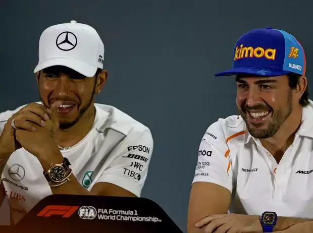 Titel-Bild zur News: Lewis Hamilton, Fernando Alonso