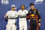 Lewis Hamilton (Mercedes), Valtteri Bottas (Mercedes) und Max Verstappen (Red Bull) 