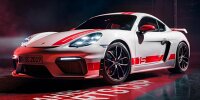 Bild zum Inhalt: Porsche zeigt Sondermodell 718 Cayman GT4 Sports Cup Edition