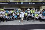 Lewis Hamilton (Mercedes), Valtteri Bottas (Mercedes) und Toto Wolff 