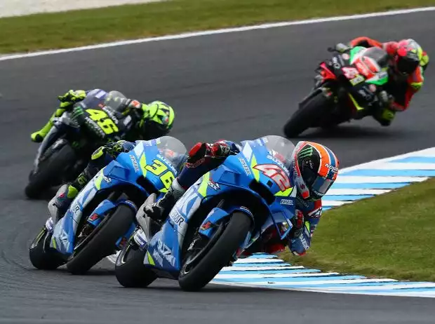 Alex Rins, Joan Mir, Valentino Rossi Titel-Bild zur News: Alex Rins, Joan Mir, Valentino Rossi