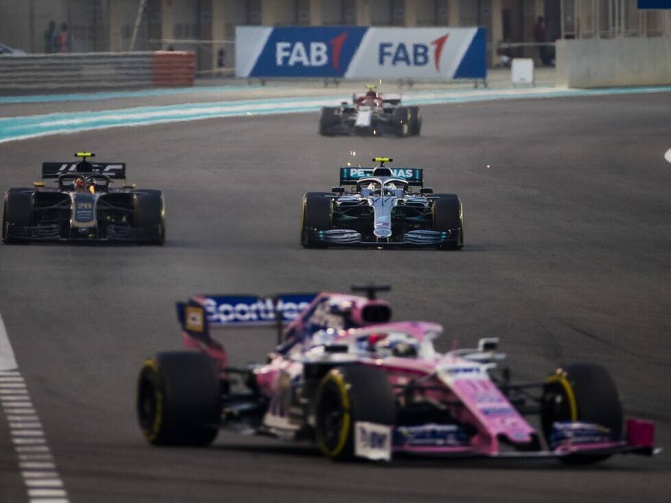 Sergio Perez, Valtteri Bottas, Kevin Magnussen