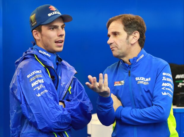 Joan Mir, Davide Brivio Joan Mir, Davide Brivio