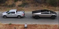 Tesla Cybertruck vs. Ford F-150 (Tauziehen)