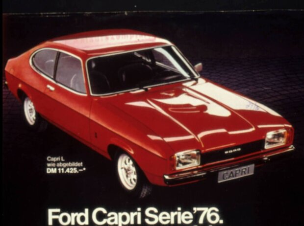 Titel-Bild zur News: Werbeplakat für den Ford Capri II (1974?1977)