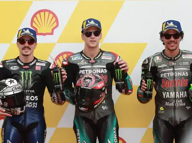 Fabio Quartararo, Maverick Vinales, Franco Morbidelli Titel-Bild zur News: Fabio Quartararo, Maverick Vinales, Franco Morbidelli