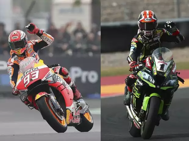 Marc Marquez, Jonathan Rea Titel-Bild zur News: Marc Marquez, Jonathan Rea
