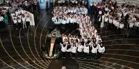 WM-Feier bei Petronas mit Mercedes