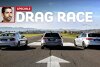 Drag Race: Mercedes-AMG A 45 S vs. Audi RS 3 vs. BMW M2 Competition