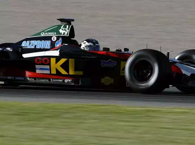 Gazprom-Logo auf dem Minardi, 2002 Titel-Bild zur News: Gazprom-Logo auf dem Minardi, 2002