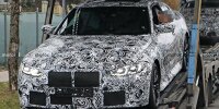Bild zum Inhalt: Neuer BMW M4 (2021) beim Abladen in voller Pracht erwischt