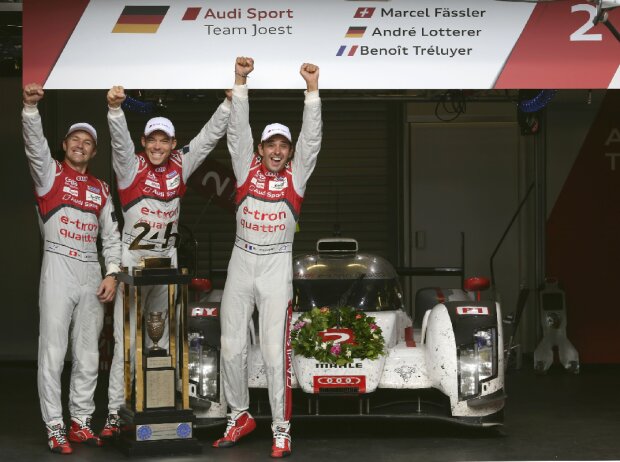 Marcel Fässler, Andre Lotterer, Benoit Treluyer Marcel Fässler, Andre Lotterer, Benoit Treluyer