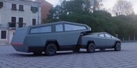 Tesla Cybertruck Fifth Wheel Fan Rendering