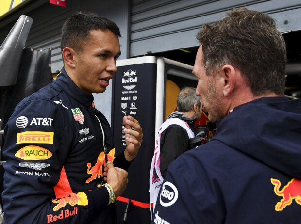 Alexander Albon, Christian Horner Alexander Albon, Christian Horner