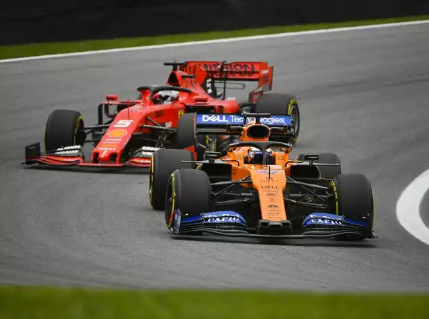 Titel-Bild zur News: Carlos Sainz, Sebastian Vettel