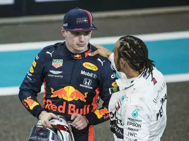 Max Verstappen, Lewis Hamilton Titel-Bild zur News: Max Verstappen, Lewis Hamilton