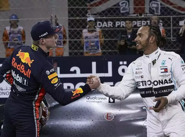Max Verstappen, Lewis Hamilton Titel-Bild zur News: Max Verstappen, Lewis Hamilton